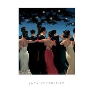 Umělecký tisk Waltzers, 1992, Jack Vettriano, (40 x 50 cm)