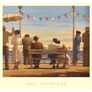Umělecký tisk The Pier, Jack Vettriano, (72 x 67 cm)