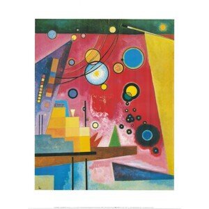 Umělecký tisk Hustá Červená - Heavy Red, Vasilij Kandinsky, (60 x 80 cm)