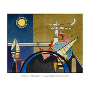 Umělecký tisk La Grande Torre Di Kiev, Vasilij Kandinsky, (80 x 60 cm)