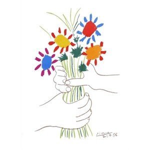 Umělecký tisk Bouquet, Pablo Picasso, (60 x 80 cm)