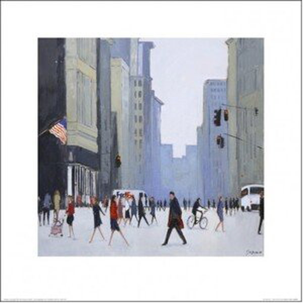 Umělecký tisk New York - 5th Avenue, (40 x 40 cm)