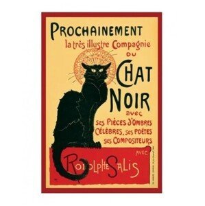 Umělecký tisk Le Chat noir - Steinlein, (40 x 50 cm)