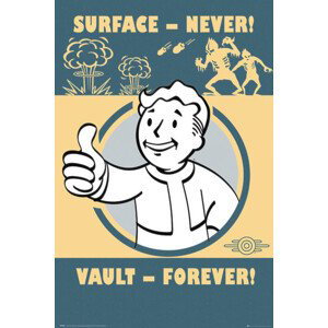 Plakát, Obraz - Fallout 4 - Vault Forever, (61 x 91.5 cm)