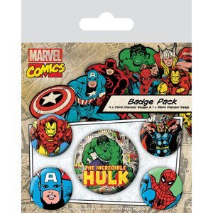 Plackový set Marvel Retro - Hulk