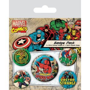 Plackový set Marvel Retro - Spider-Man