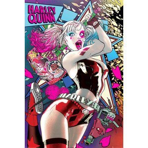 Plakát, Obraz - Batman - Harley Quinn Neon, (61 x 91.5 cm)
