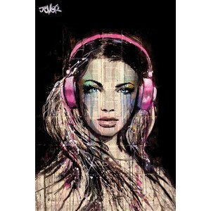 Plakát, Obraz - Loui Jover - DJ Girl, (61 x 91.5 cm)