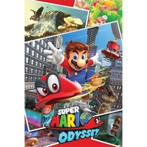 Plakát, Obraz - Super Mario Odyssey - Collage, (61 x 91.5 cm)