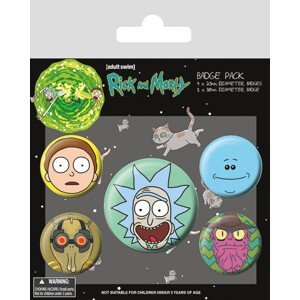 Plackový set Rick and Morty - Heads