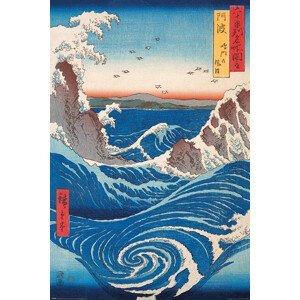 Plakát, Obraz - Hiroshige - Naruto Whirlpool, (61 x 91.5 cm)