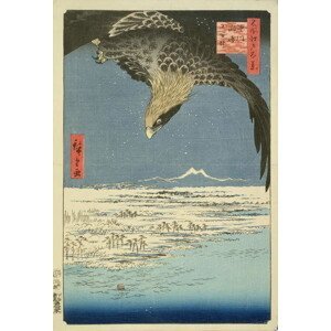 Ando or Utagawa Hiroshige - Obrazová reprodukce Eagle Over 100,000 Acre Plain at Susaki, Fukagawa ('Juman-tsubo'),, (26.7 x 40 cm)