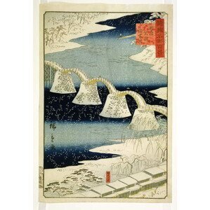 Hiroshige II (1826-69) Hiroshige II (1826-69) - Obrazová reprodukce Kintai bridge in the snow,, (30 x 40 cm)
