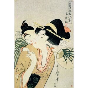 Kitagawa Utamaro - Obrazová reprodukce T H Riches 1913. A Lover of Children, (26.7 x 40 cm)