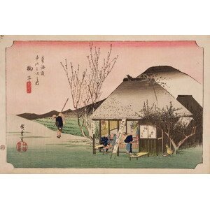 Ando or Utagawa Hiroshige - Obrazová reprodukce The Teahouse at Mariko,, (40 x 26.7 cm)