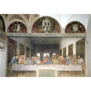 Leonardo da Vinci - Obrazová reprodukce The Last Supper, 1495-97 (fresco), (40 x 26.7 cm)