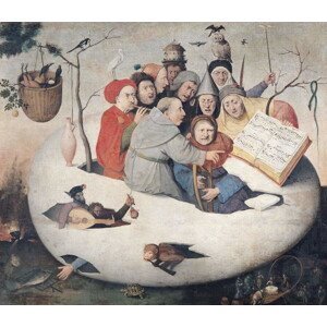 Hieronymus (after) Bosch - Obrazová reprodukce The Concert in the Egg, (40 x 35 cm)
