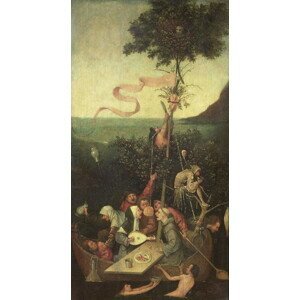 Hieronymus Bosch - Obrazová reprodukce The Ship of Fools, c.1500, (20 x 40 cm)