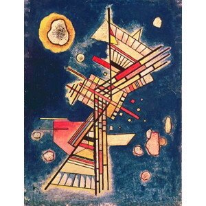 Wassily Kandinsky - Obrazová reprodukce Composition with a Blue Background, 1927, (30 x 40 cm)
