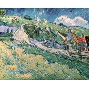 Vincent van Gogh - Obrazová reprodukce Cottages at Auvers-sur-Oise, 1890, (40 x 35 cm)