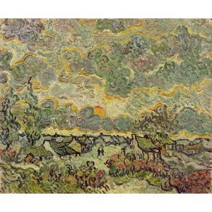 Vincent van Gogh - Obrazová reprodukce Autumn landscape, 1890, (40 x 35 cm)