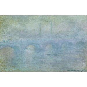 Claude Monet - Obrazová reprodukce Waterloo Bridge, Effect of Fog, 1903, (40 x 26.7 cm)