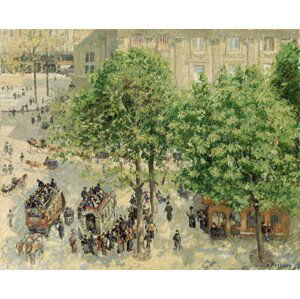 Camille Pissarro - Obrazová reprodukce Place du Theatre-Francais, Spring, 1898, (40 x 30 cm)