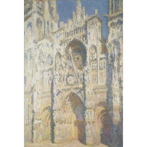 Claude Monet - Obrazová reprodukce Rouen Cathedral in Full Sunlight: Harmony in Blue and Gold, (26.7 x 40 cm)