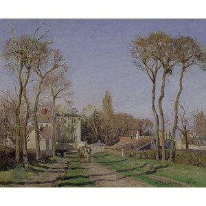 Camille Pissarro - Obrazová reprodukce Entrance to the Village of Voisins, Yvelines, 1872, (40 x 35 cm)