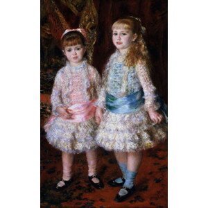 Pierre Auguste Renoir - Obrazová reprodukce Pink and Blue or, The Cahen d'Anvers Girls, 1881, (24.6 x 40 cm)