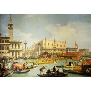 (1697-1768) Canaletto - Obrazová reprodukce The Betrothal of the Venetian Doge to the Adriatic Sea, (40 x 26.7 cm)