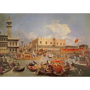 (1697-1768) Canaletto - Obrazová reprodukce Return of the Bucintoro on Ascension Day, (40 x 26.7 cm)