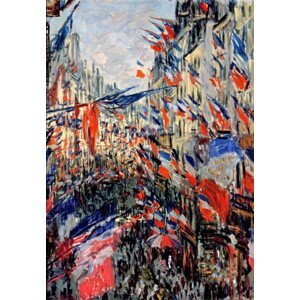 Claude Monet - Obrazová reprodukce The Rue Saint-Denis, Celebration of June 30, 1878, (26.7 x 40 cm)