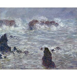 Claude Monet - Obrazová reprodukce Storm, off the Coast of Belle-Ile, 1886, (40 x 30 cm)