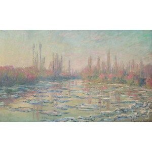 Claude Monet - Obrazová reprodukce The Thaw on the Seine, near Vetheuil, 1880, (40 x 24.6 cm)