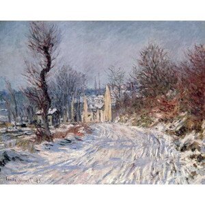Claude Monet - Obrazová reprodukce The Road to Giverny, Winter, 1885, (40 x 30 cm)