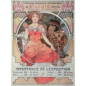 Alphonse Marie Mucha - Obrazová reprodukce A Poster for the World Fair, St. Louis, United States, (30 x 40 cm)