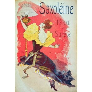 Jules Cheret - Obrazová reprodukce Poster advertising 'Saxoleine', safety lamp oil, (26.7 x 40 cm)