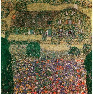 Gustav Klimt - Obrazová reprodukce Country House by the Attersee, c.1914, (40 x 40 cm)