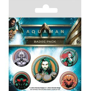 Plackový set Aquaman - Heavy Hitters Of The Seas