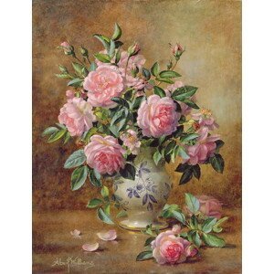 Albert Williams - Obrazová reprodukce A Medley of Pink Roses, (30 x 40 cm)