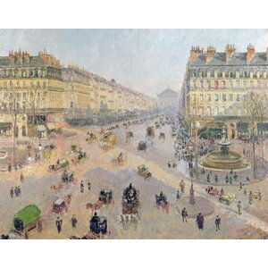 Camille Pissarro - Obrazová reprodukce The Avenue de L'Opera, Paris, Sunlight, Winter Morning, (40 x 30 cm)