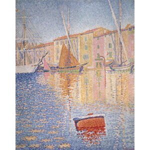 Paul Signac - Obrazová reprodukce The Red Buoy, Saint Tropez, 1895, (30 x 40 cm)