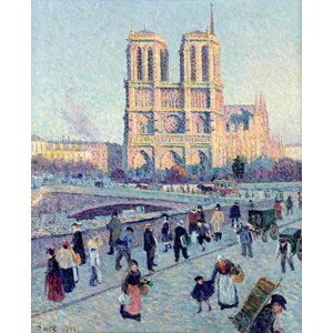 Maximilien Luce - Obrazová reprodukce Le Quai St. Michel and Notre Dame, 1901, (35 x 40 cm)