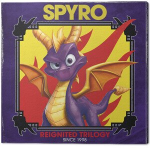 Obraz na plátně Spyro - Retro Style, (40 x 40 cm)