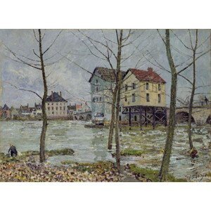 Alfred Sisley - Obrazová reprodukce The Mills at Moret-sur-Loing, Winter, 1890, (40 x 30 cm)