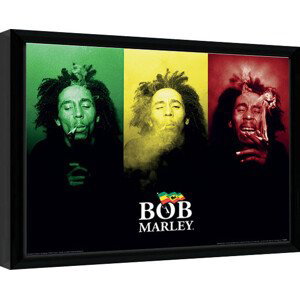 Obraz na zeď - Bob Marley - Tricolour Smoke