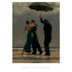 Umělecký tisk Jack Vettriano - Dancer In Emerald, (40 x 50 cm)