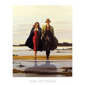 Umělecký tisk Jack Vettriano - The Road To Nowhere, (40 x 50 cm)