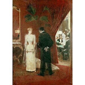 Jean Beraud - Obrazová reprodukce The Private Conversation, 1904, (26.7 x 40 cm)